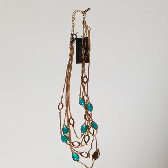 KENNETH COLE BLUE STONE NECKLACE  NWT - Picture 1 of 5